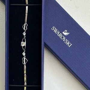 Swarovski Silver Bracelet with Clear Crystals